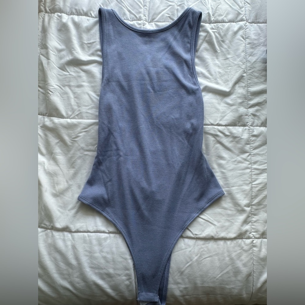 Open Back Adika Bodysuit in Purple
